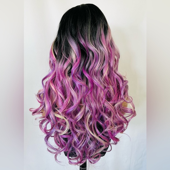 Gorgeous 24” Berry Crumble Color Lace Front Wig for Daily Wear/Events - Picture 12 of 12